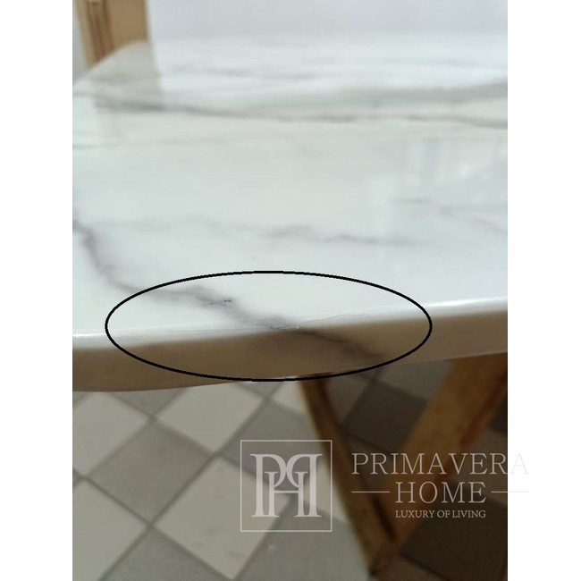 Glamour valgomojo stalas, išskirtinis, modernus, dizainerio, balto marmuro stalviršis, sidabrinis ART DECO OUTLET