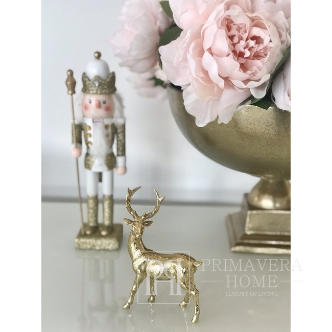 Christmas decoration golden reindeer, table decoration, shine [CLONE] 