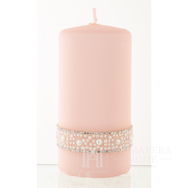 Lene Bjerre rožinė žvakė 14 cm Lene Bjerre rožinė žvakė 14 cm 