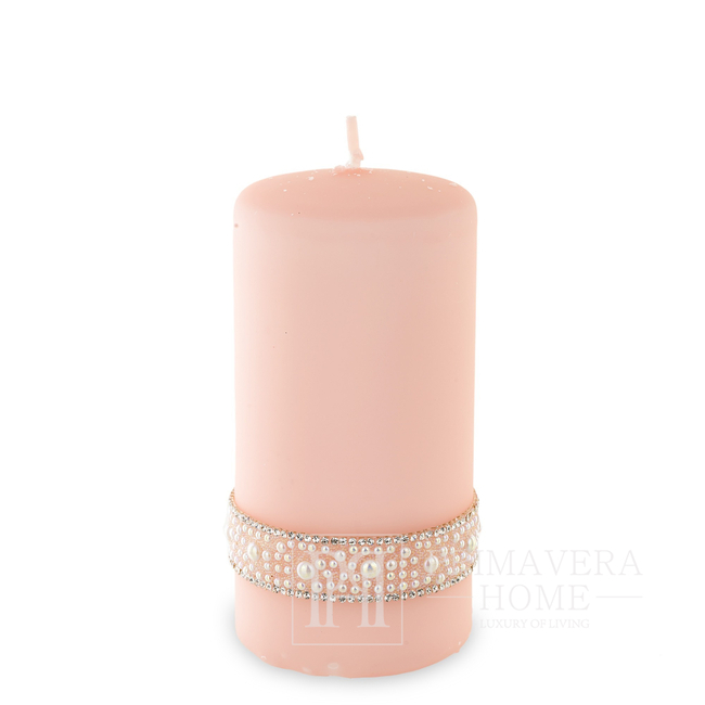 Lene Bjerre rožinė žvakė 14 cm Lene Bjerre rožinė žvakė 14 cm 