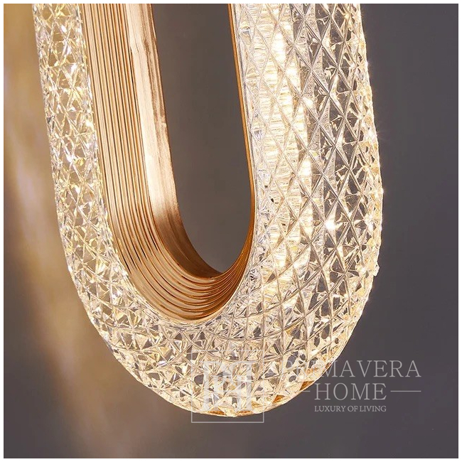 Żyrandol nowoczesny VALO DOUBLE lampa wisząca glamour, złota, designerska, ekskluzywna, plafon wiszący 