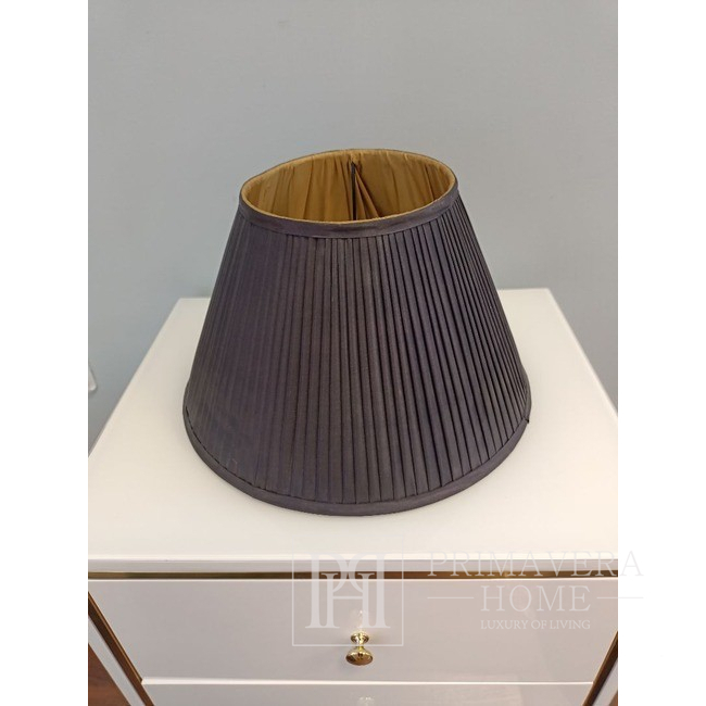Elegant black and gold pleated lampshade BOUILOTTE 36 cm OUTLET 