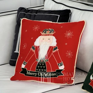 Christmas ornament Nutcracker pillow red, green