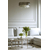 Kavos staliukas šiuolaikiškas, glamour stiliaus, sidabrinis su balto akmens viršumi  MARCO SILVER 