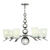ZEPFIR - Silver chandelier - Nickel chrome Lighting