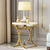 Glamor side table, night white marble ALICE GOLD OUTLET 