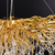 Glamour-Kronleuchter RAIN L 110 cm, Designer, exklusiv im modernen Stil, Gold LICHT