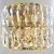 Crystal glamor wall lamp New York style gold MONACO