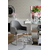 OPERA Silberner Glamour-Sessel für das Wohn- und Esszimmer grau 