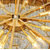 Round gold chandelier with EMPIRE XL crystals Lighting