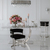 MARCO silver glamor chair for the living room and black dining room 