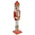 Nutcracker Christmas decoration, wooden, with sequins and red-gold M mechanism