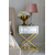 Glamour aukso veidrodinis naktinis staliukas 60 cm CHICAGO GOLD MINI 