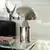Modern silver table lamp in the AURORA SILVER glamor style