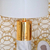 Moderni stalinė lempa auksinė, balta, glamūrinio stiliaus SILVIA 