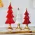 Decorative red and gold Christmas tree 37 cm