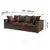 NERO comfortable glamour grey black sofa bed with cushions
