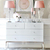 The glamor chest of drawers FRANCO glass super white silver OUTLET 