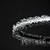 Glamouröse LED-Kristall-Deckenleuchte rund, Ring, Kronleuchter, modernes Silber BRINA LICHT