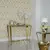 Exclusive glamor console, for the living room, bedroom, hall, white table top, modern, gold RALPH OUTLET