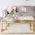Coffee table in New York style and glamour stainless steel gold marble OSKAR GOLD [CLONE]