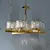 Stylish lamp chandelier hanging lamp with 6 crystal shades glamor FIORENZO S