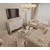 Elegante stilvolle Lampe Kronleuchter Glamour Pendelleuchte, Hamptons-Stil 8 Arme ELEGANZA M GOLD LICHT
