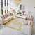 Moderner Glamour-Sessel MADONNA für das Wohnzimmer, Esszimmer Gold-beige 