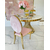Exclusive chair for wedding hall, for wedding gold white glamour, comfortable, banquet chair RING 