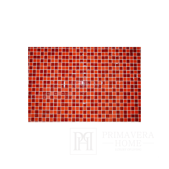 Diamond glass mosaic Red Kristina 