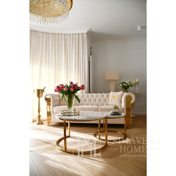 Sofa moderni, glamour, Niujorko stiliaus  AVIATOR GOLD 