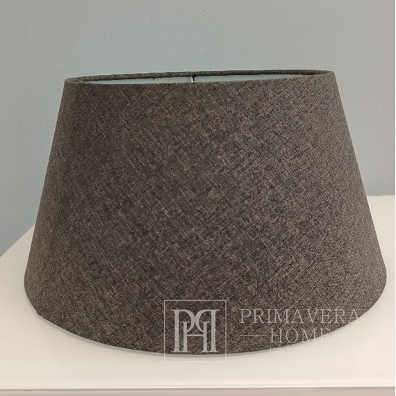 Lampshade in New York style glamor gray cone 35 cm DRUM OS24 