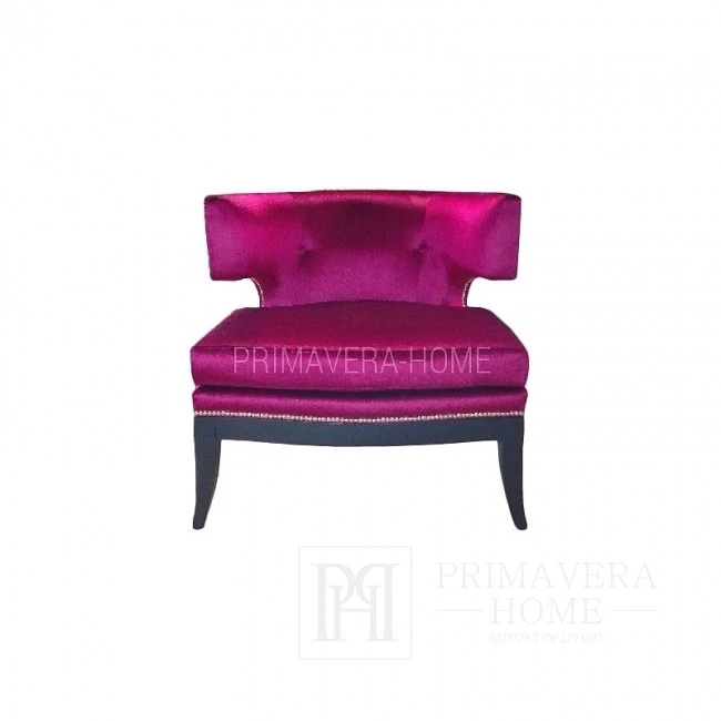 Upholstered armchair in American New York style BOSTON