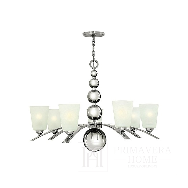 ZEPFIR - Silver chandelier - Nickel chrome Lighting