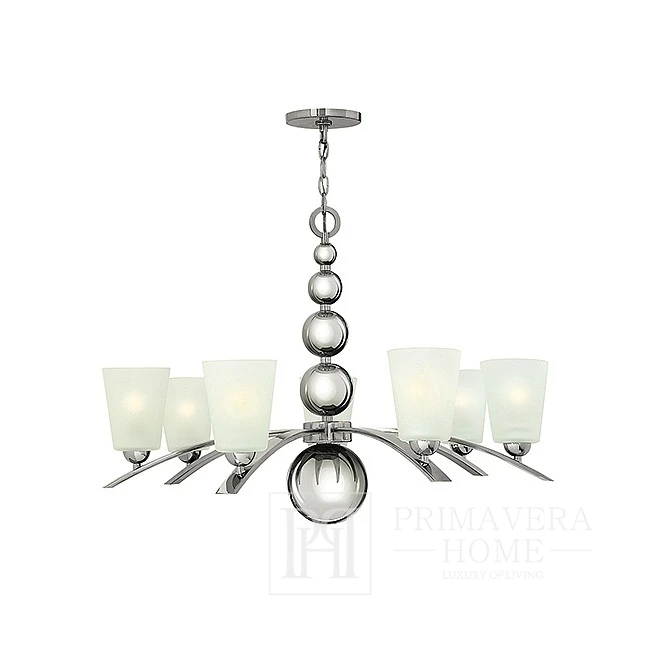 ZEPFIR - Silver chandelier - Nickel chrome