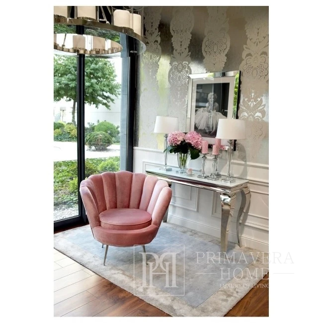 New York glamour armchair for hallway bedroom Rose SHELL