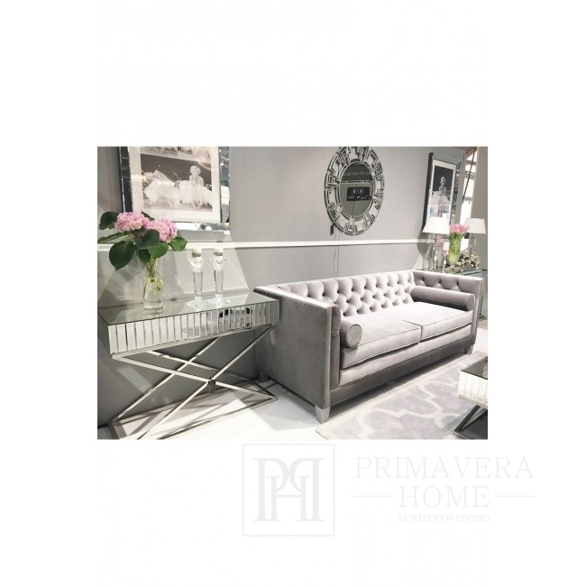 New York Sofa Gray White Glamour MORIS 