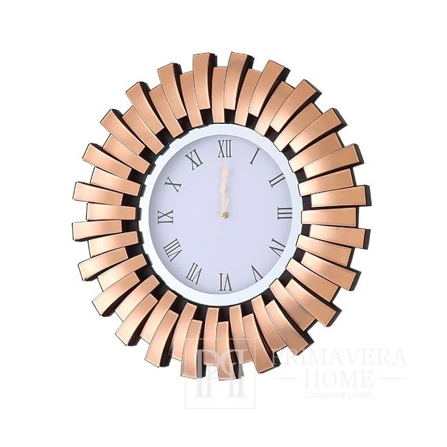 Round wall clock ENEA glamor gold 60cm