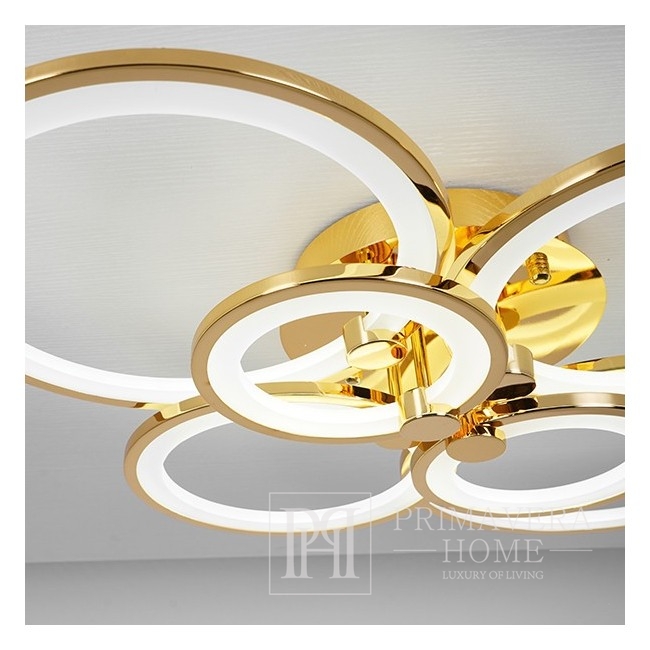 Moderne Art Deco Moderne Gold LED Deckenleuchte für das Wohnzimmer des Schlafzimmers CERICHO 