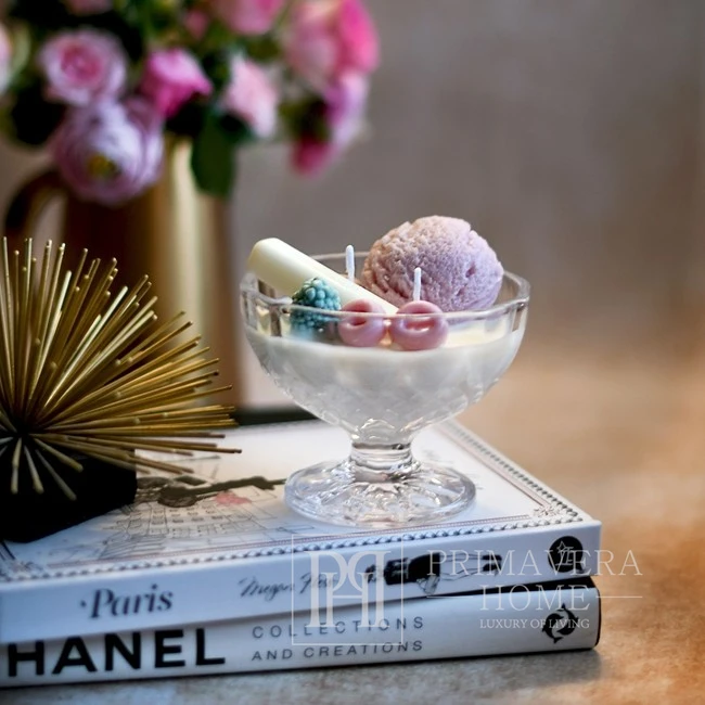 Natural scented rose ice cream dessert - a gift for her