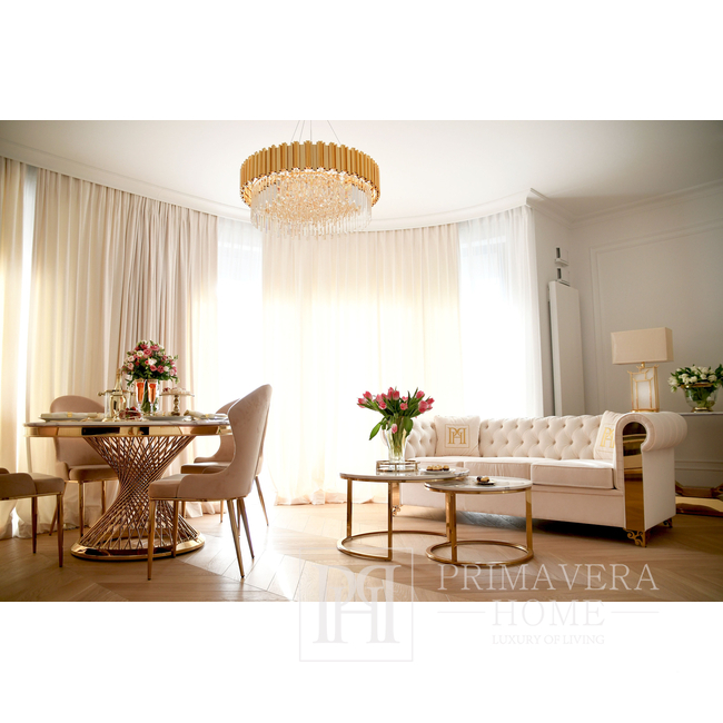 Sofa moderni, glamour, Niujorko stiliaus  AVIATOR GOLD 