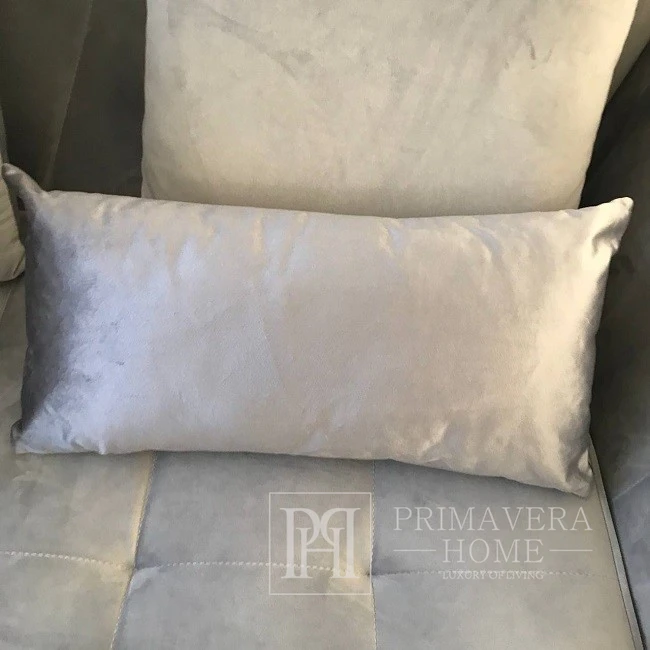 Pillow 30x60, gray, smooth, shiny, decorative