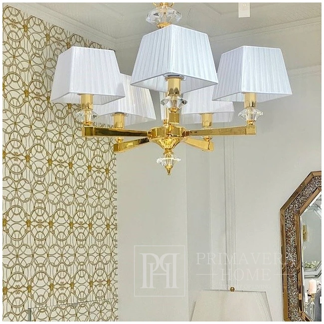 Elegant stylish lamp chandelier glamor, hamptons style pendant lamp 5 arms ELEGANZA S
